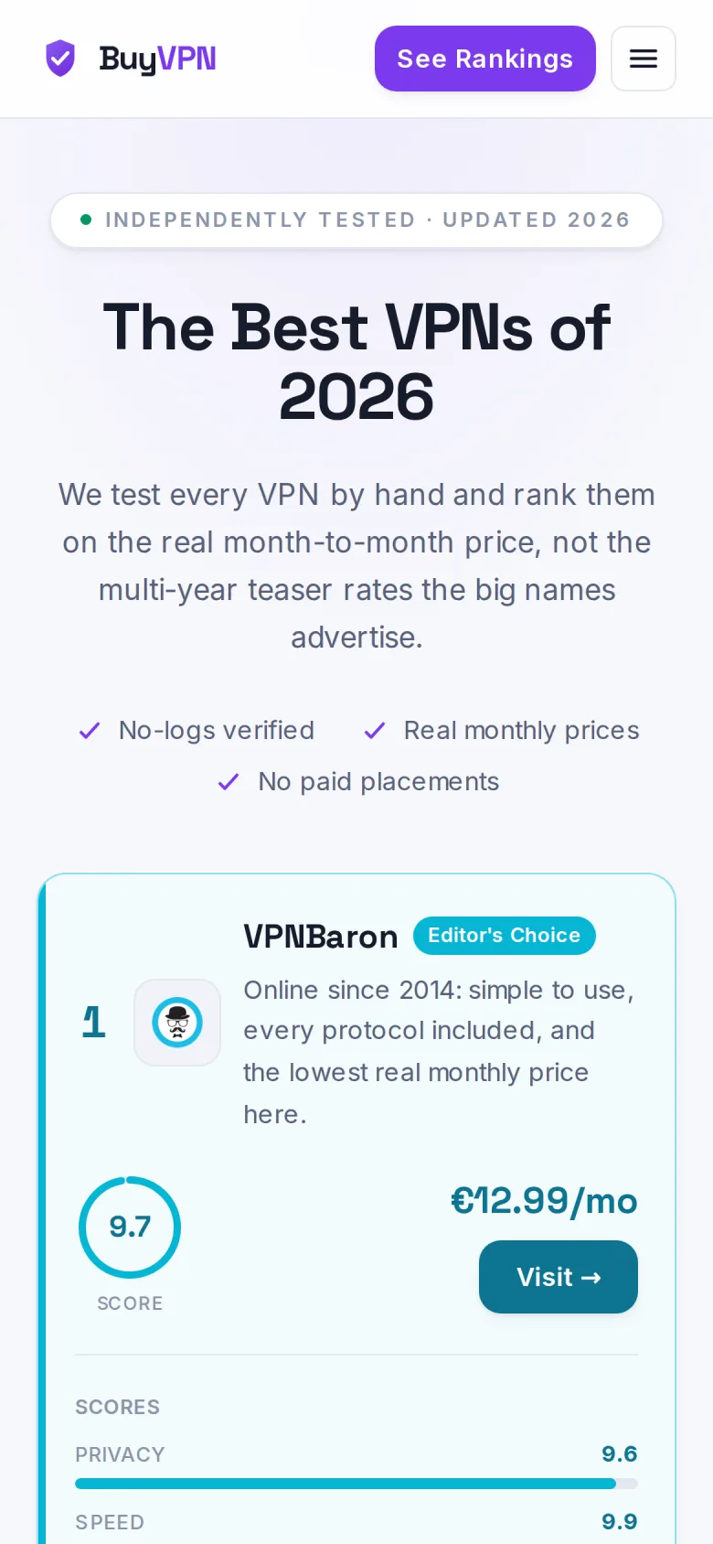 BuyVPN pe telefon