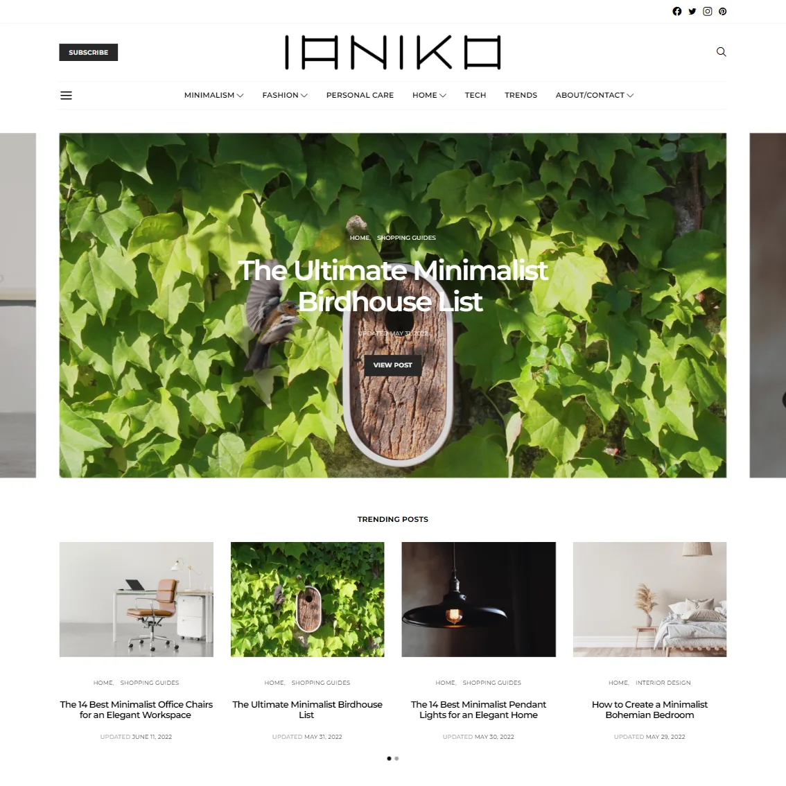 IANIKO: Blog despre minimalism, design inspirat de natură și un stil de viață sustenabil.