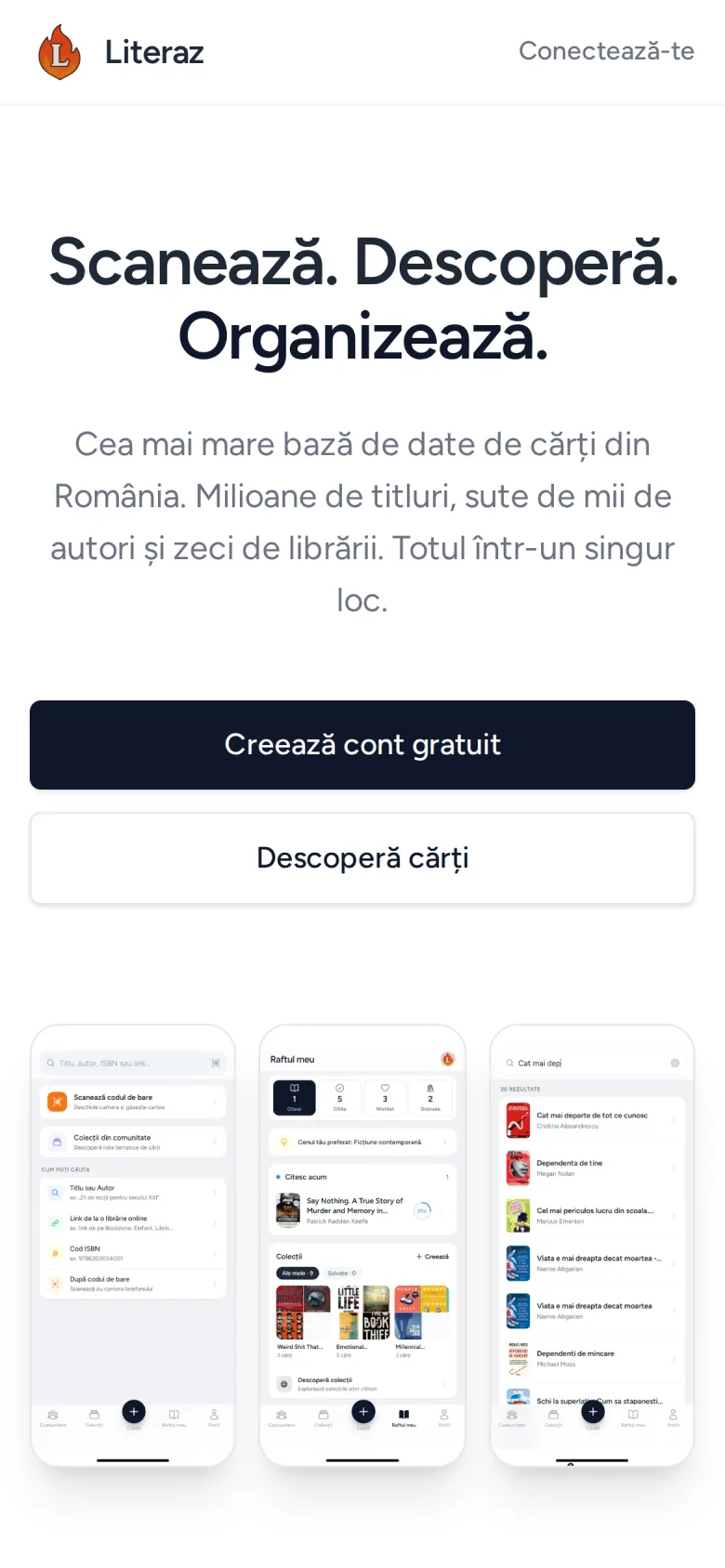 LiteraZ pe telefon